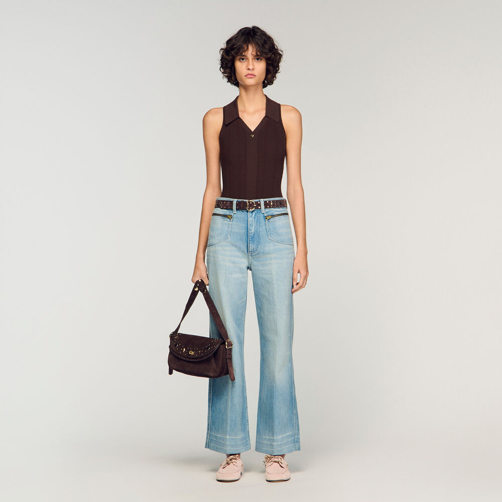 Borsa LE MAMBO JANYS suède borchie